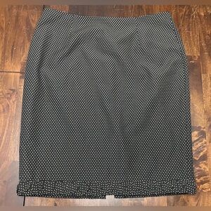 Peck & Peck Collection Black Polka Dot Lined Skirt Women’s Size 16
